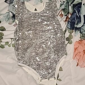 Sequin onesie sz 12-18 months
